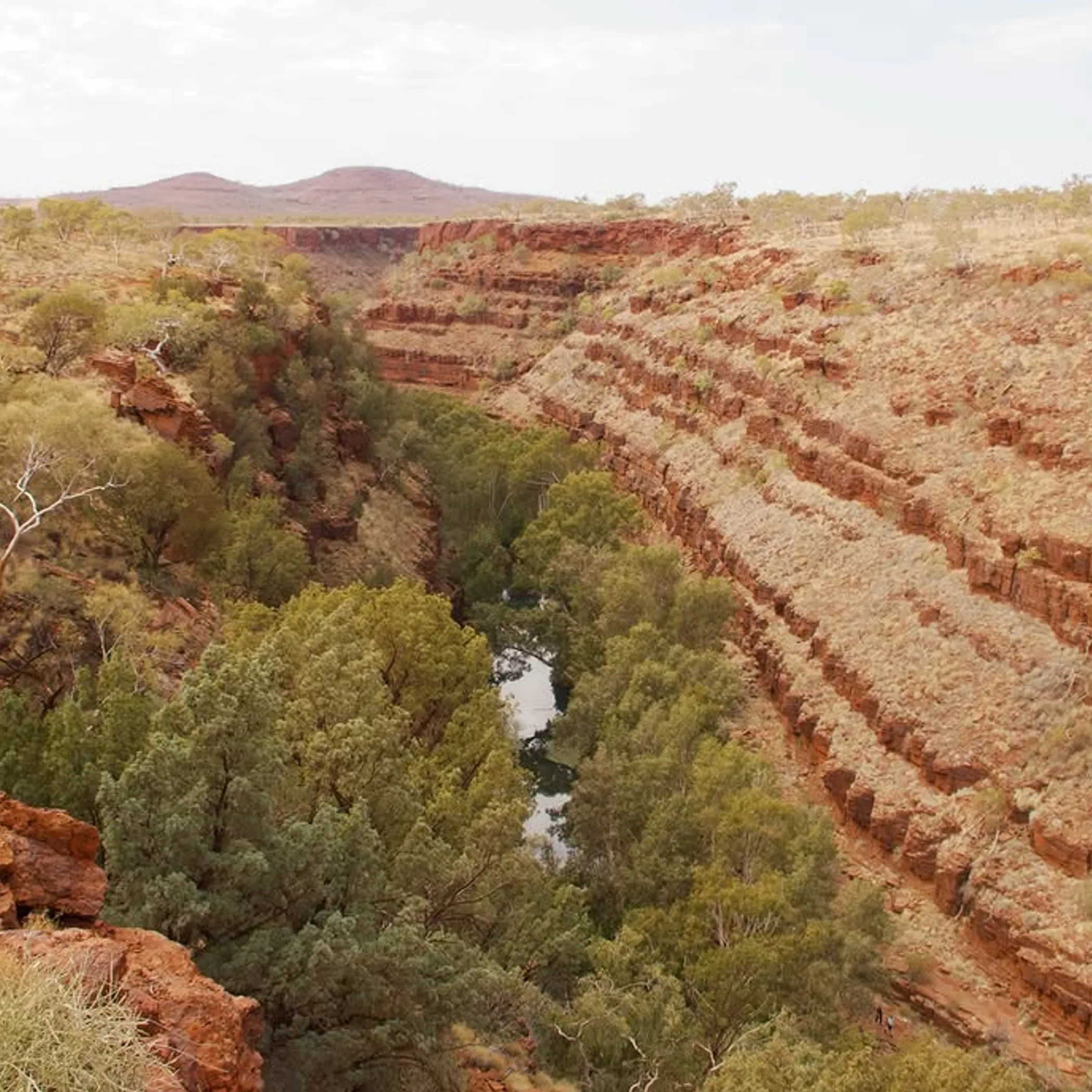 early morning hike cape range limestone ranges