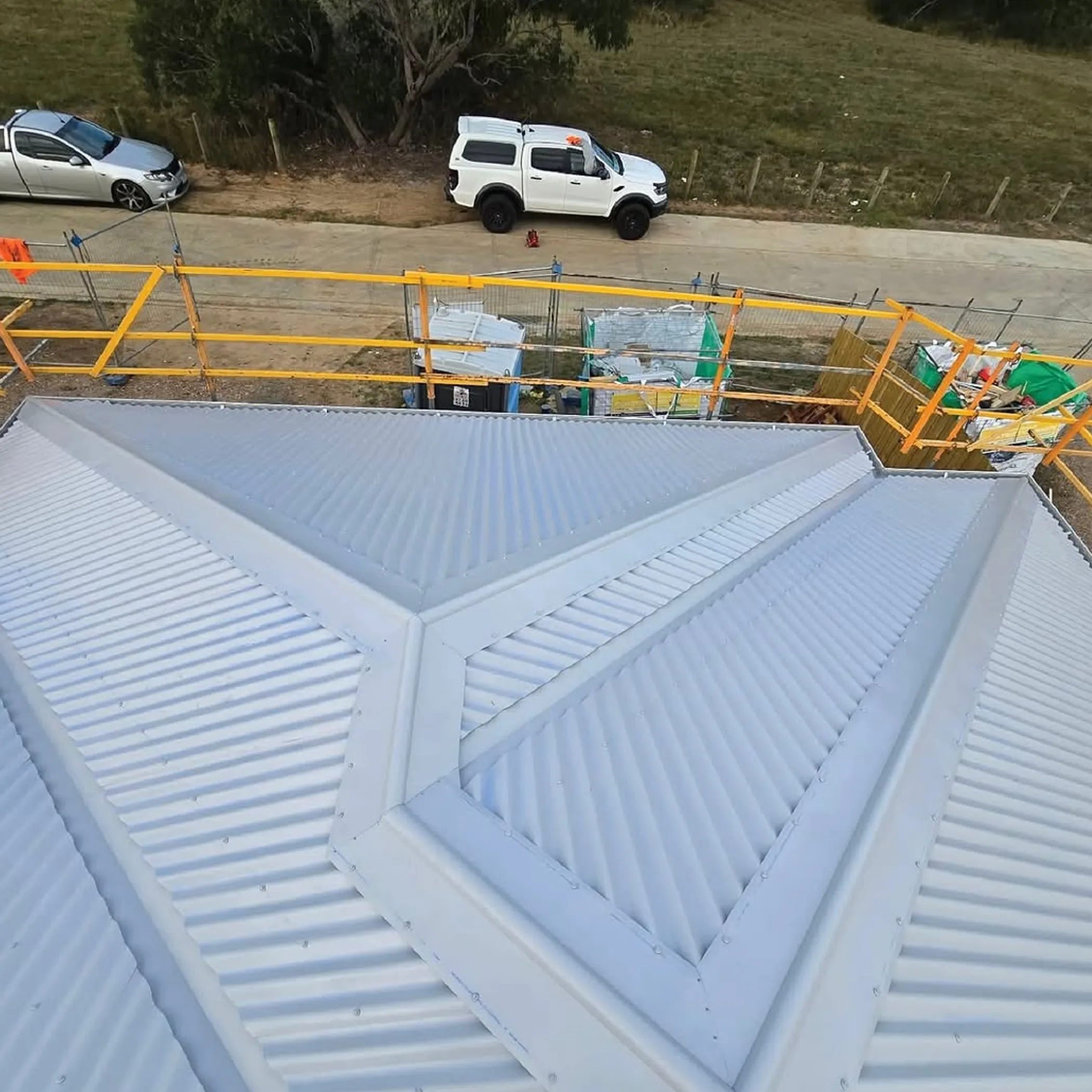 quality roof installation scene