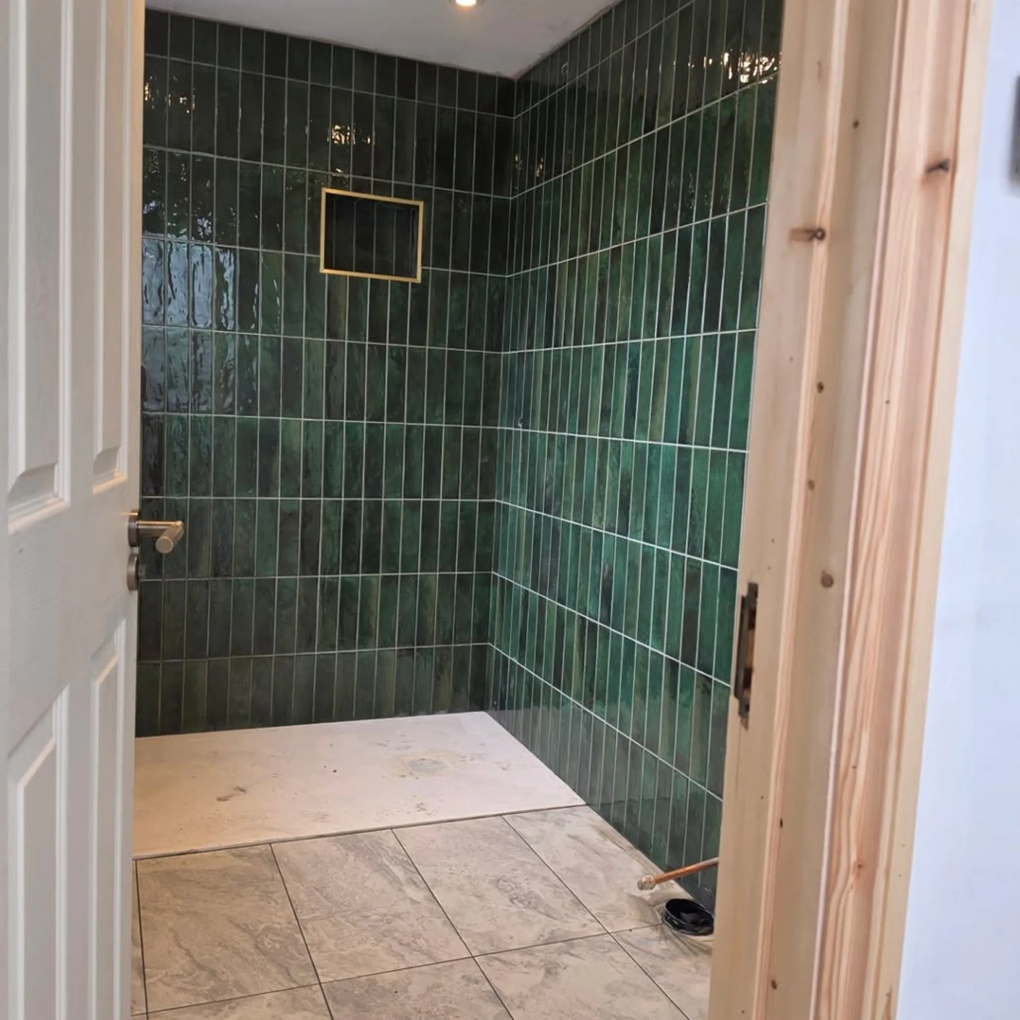 plumbing-related shower renovation