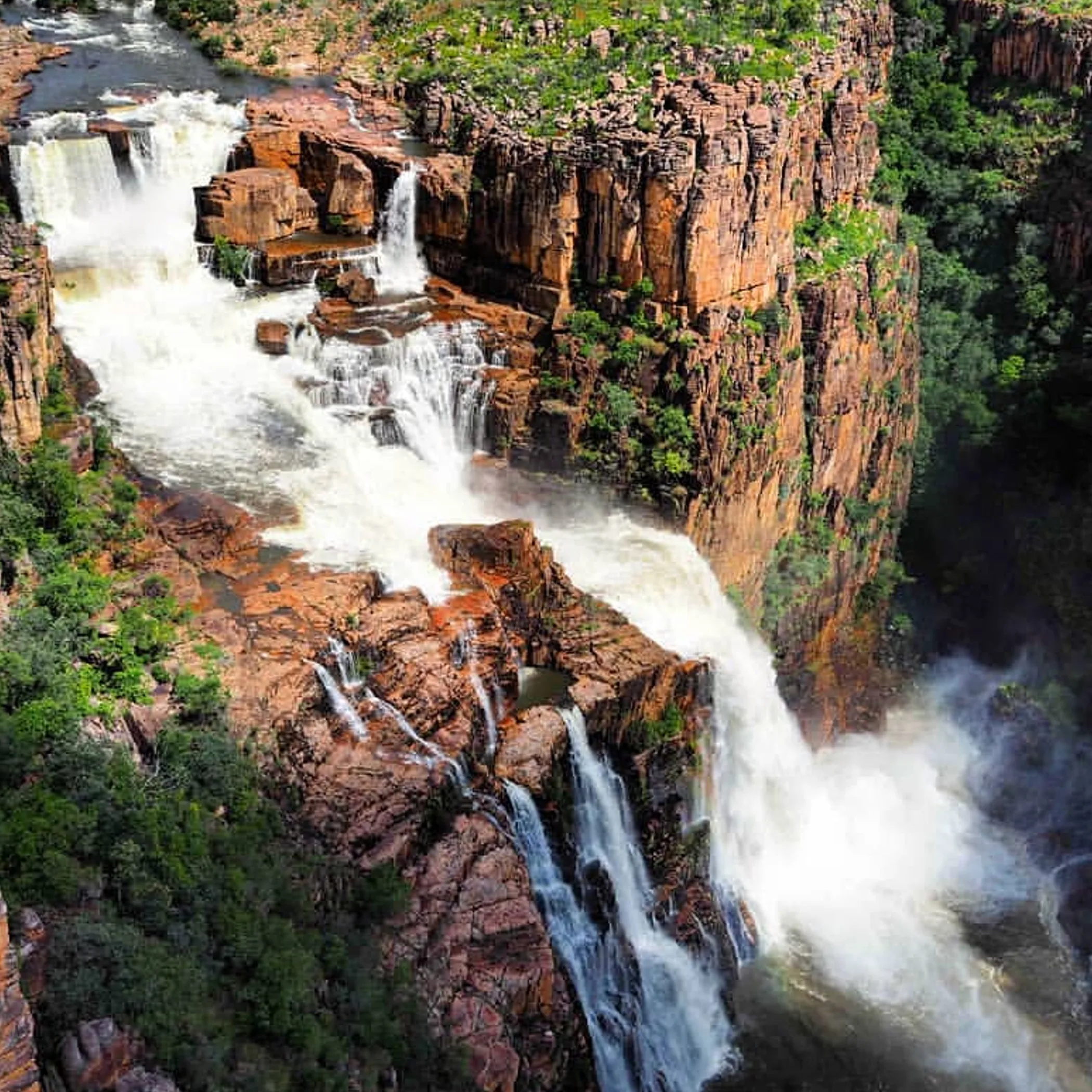 iconic plunge waterfall landscape