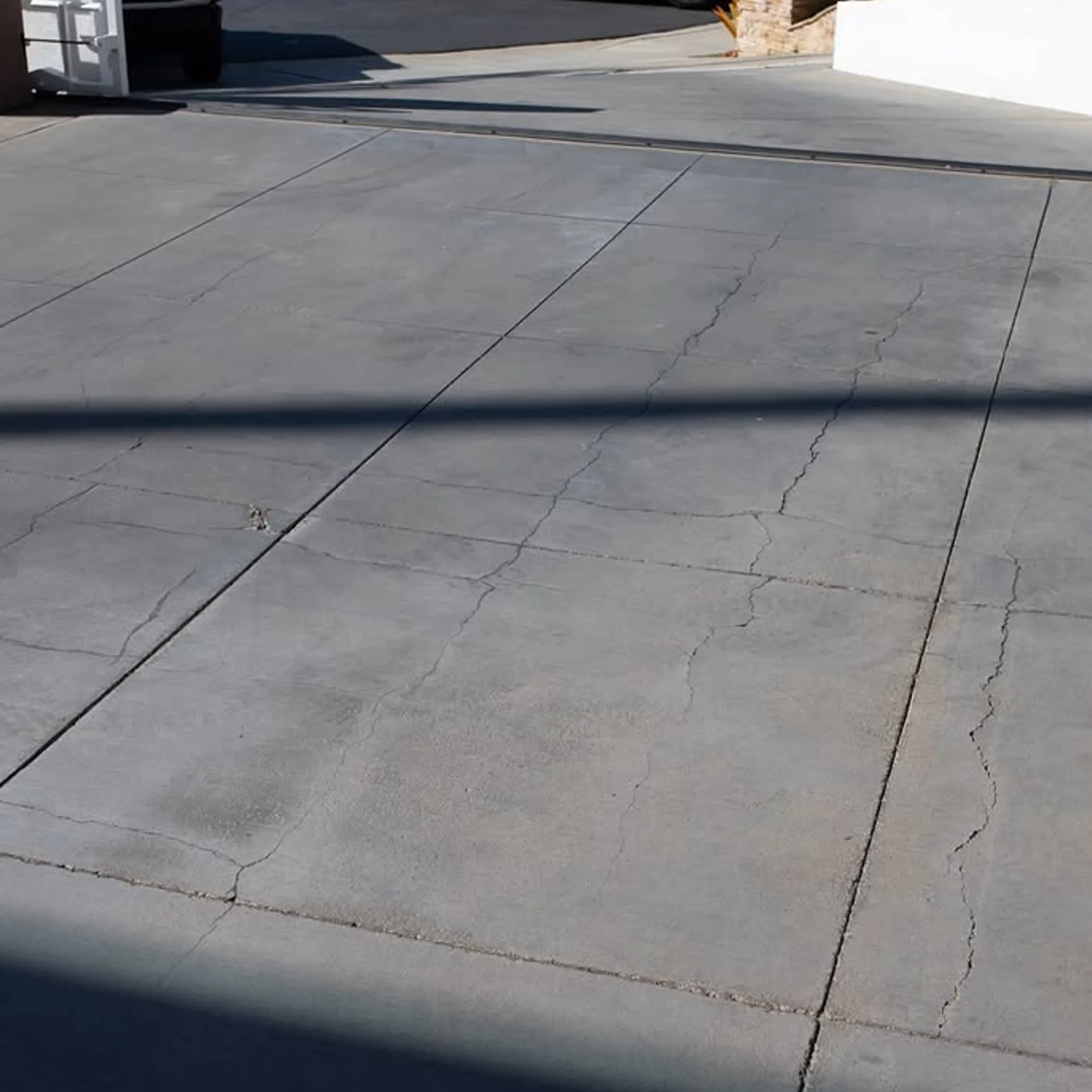 damaged concrete surface